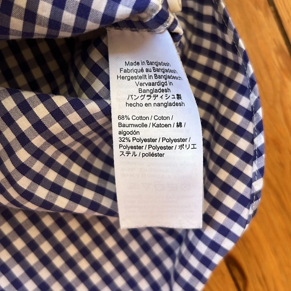 J. Crew Factory Performance Slim Gingham Shirt